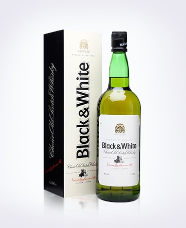 Black & White Scotch Whisky bottle – AABL contract manufacturing for Diageo USL