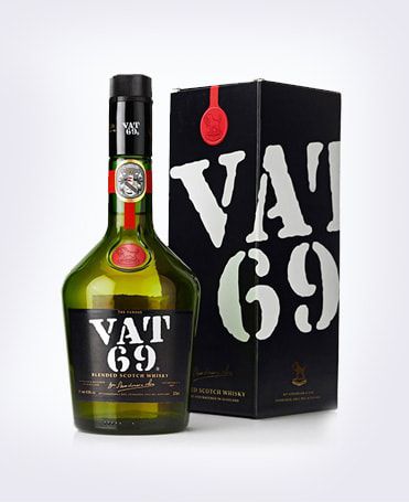 Vat 69 Scotch Whisky bottle manufactured under USL franchise by AABL India