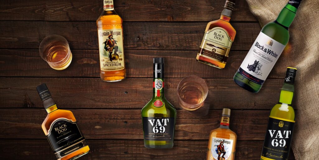 Contract manufacturing banner for Diageo and USL brands by AABL distillery India