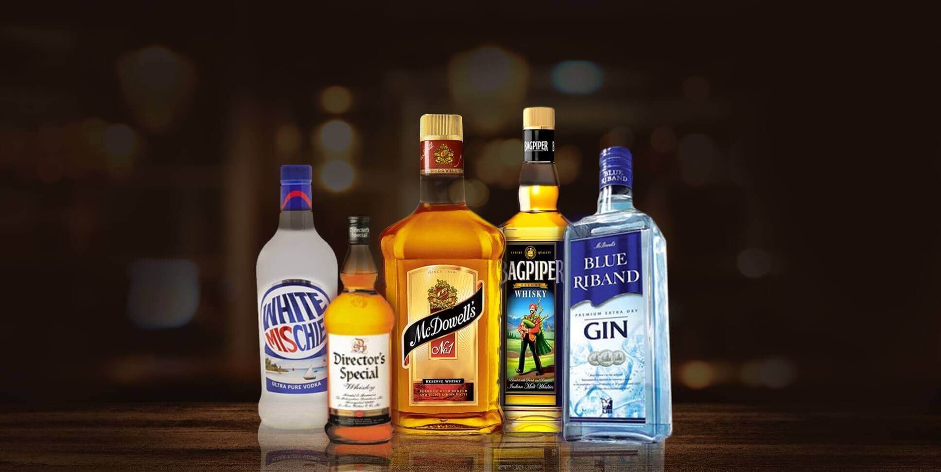 Licensed international alcohol brands manufactured by AABL in Madhya Pradesh India